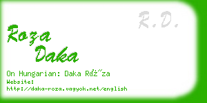 roza daka business card